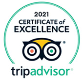 TripAdvisor Certificate of Excellence 2021